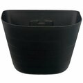 Balcony Beyond 9.5 in. x 7 in. x 12 in. Self-Watering Wall Planter - Black BA2829741